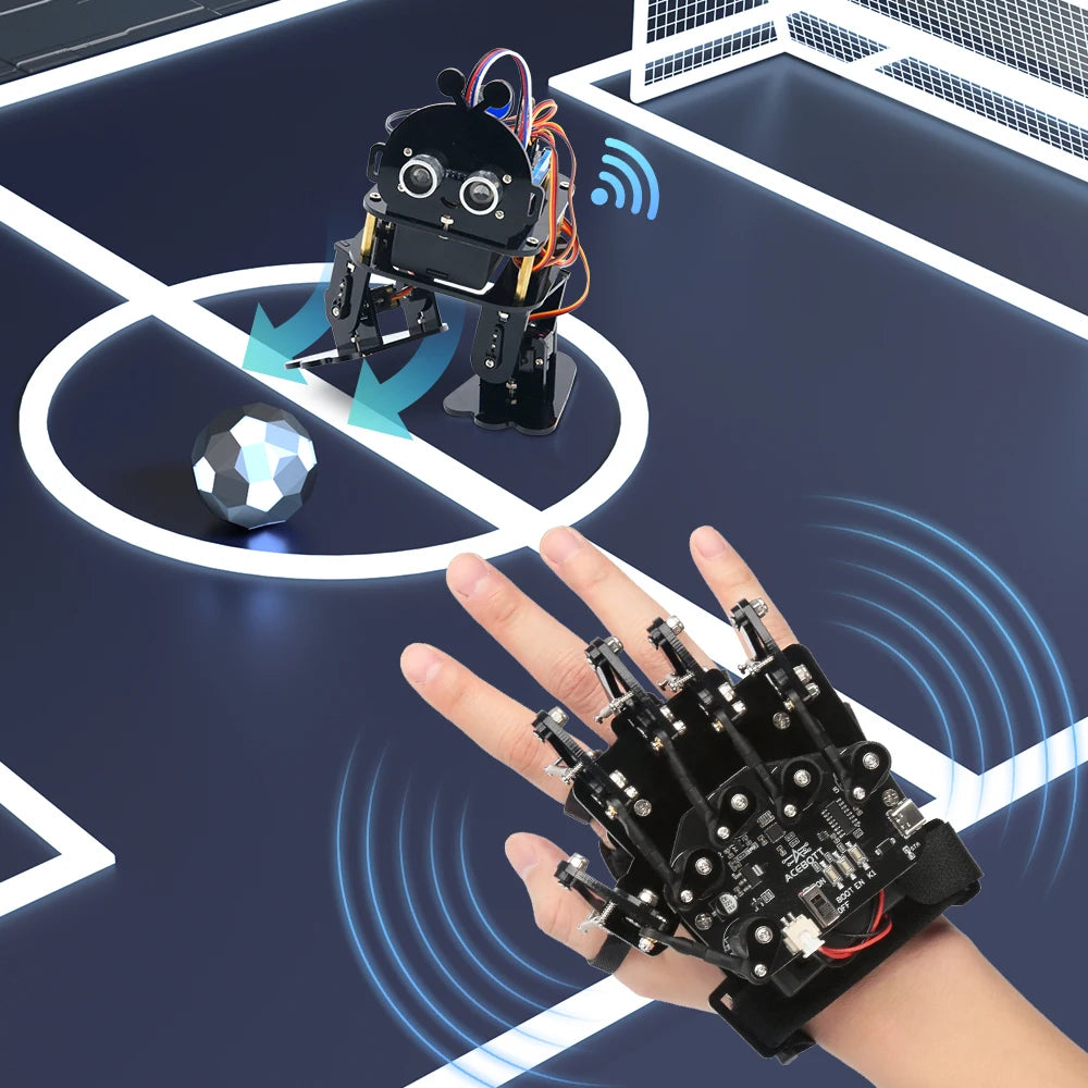 ACEBOTT Guante de detección de movimiento Kit de coche robot para kit Arduino