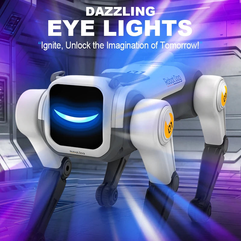 Perro Robot RC Inteligente — Comandos de Voz, Baile, Programable, 50m Control