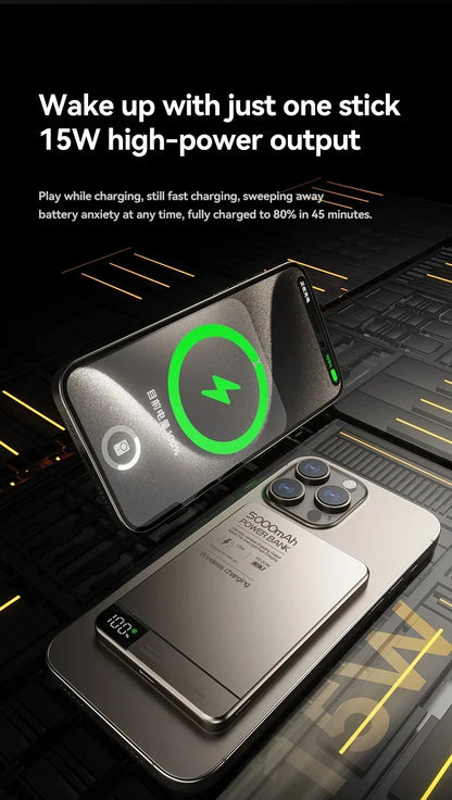 Xiaomi-Banco de energía magnético Ultra inalámbrico portátil