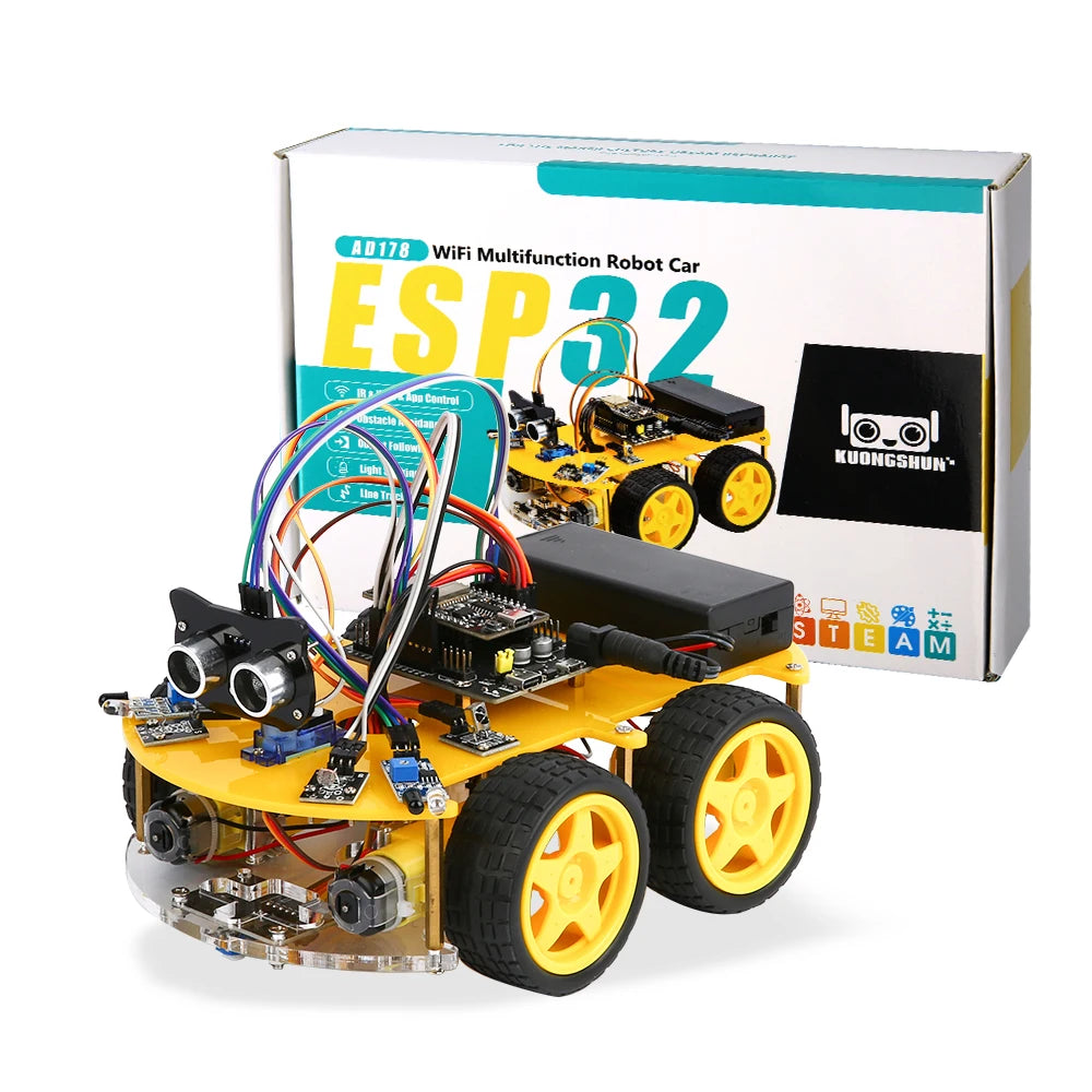 Kit de coche Robot inteligente ESP32 para proyecto de programación Arduino