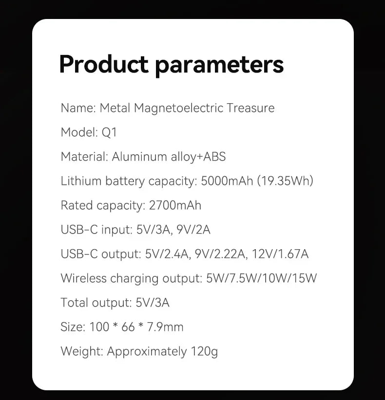 Xiaomi-Banco de energía magnético Ultra inalámbrico portátil