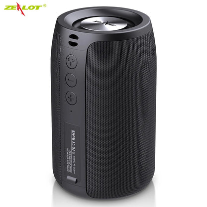 Bocina Bluetooth Portátil ZEALOT S32 – Subwoofer Inalámbrico, Resistente al Agua IPX6, Batería 1800mAh