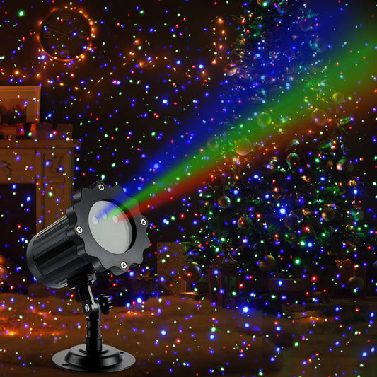 Proyector Laser Navideno RGB para Exterior e Interior - 3 Colores, Efecto Firefly, IP65