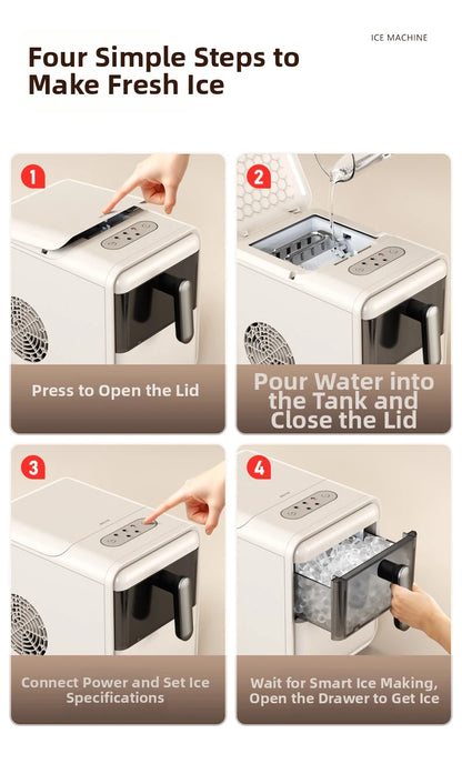Máquina compacta para Hacer Hielo / portátil