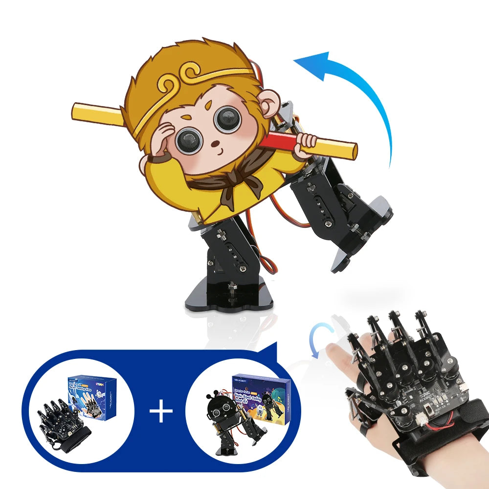 ACEBOTT Guante de detección de movimiento Kit de coche robot para kit Arduino