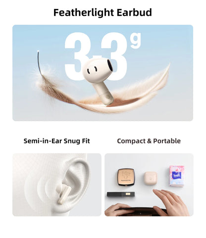 Audífonos Baseus Bass BS2 Lite TWS — Bluetooth 6.0, IP55, 40H, ENC IA