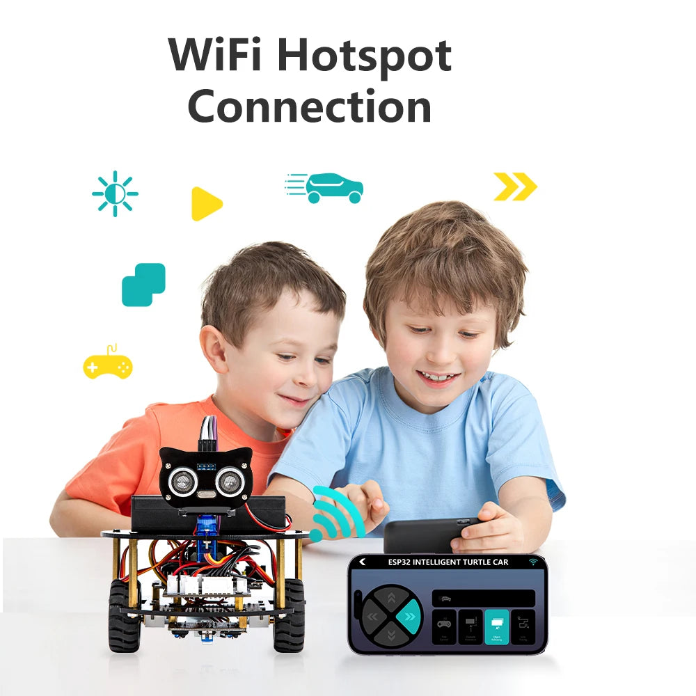 Kit de coche Robot inteligente ESP32 para proyecto de programación Arduino