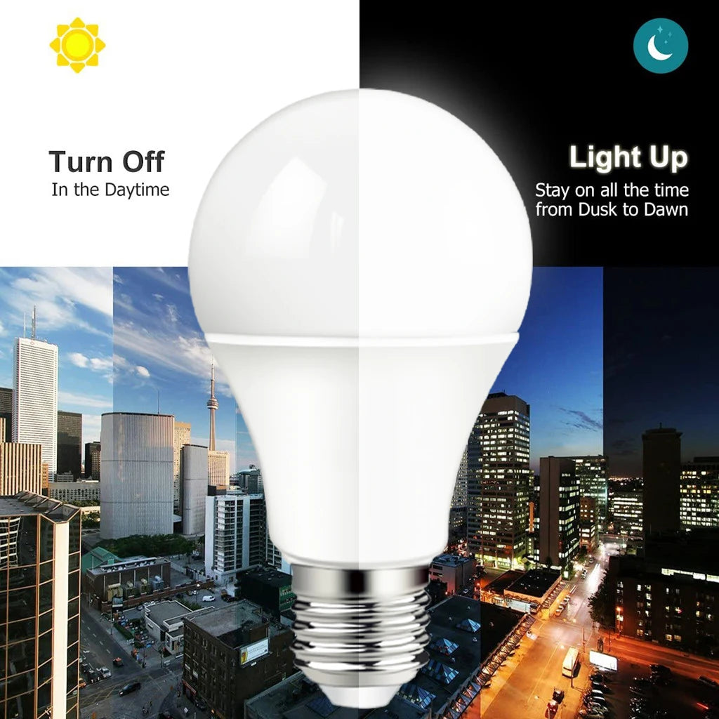 Foco LED con Sensor lámpara inteligente encendido automático / LED Sensor Bulb Smart Lamp Auto On-Off