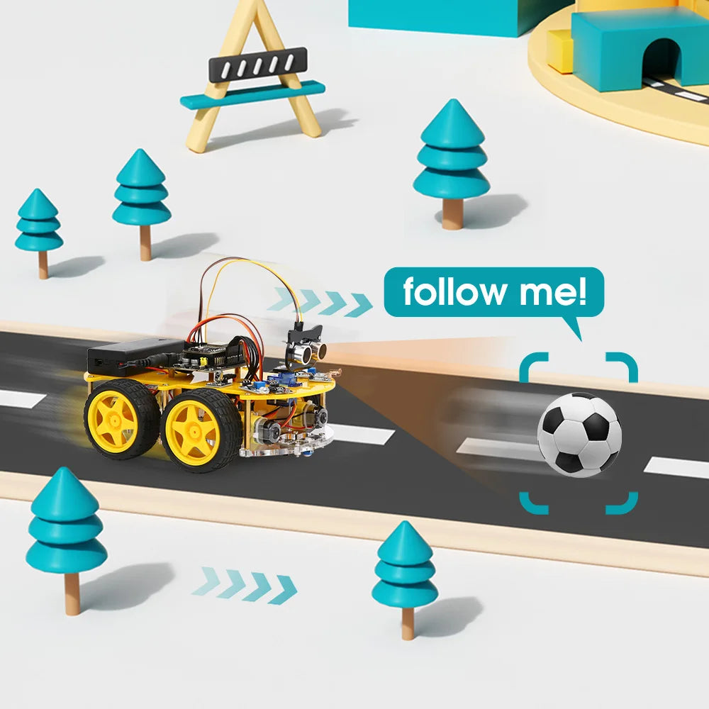 Kit de coche Robot inteligente ESP32 para proyecto de programación Arduino