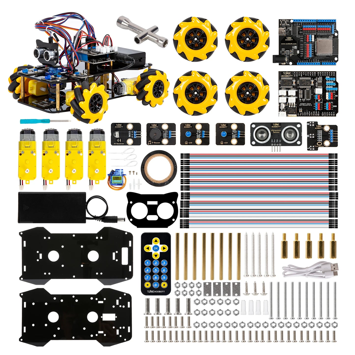 Kit de coche Robot inteligente ESP32 para proyecto de programación Arduino