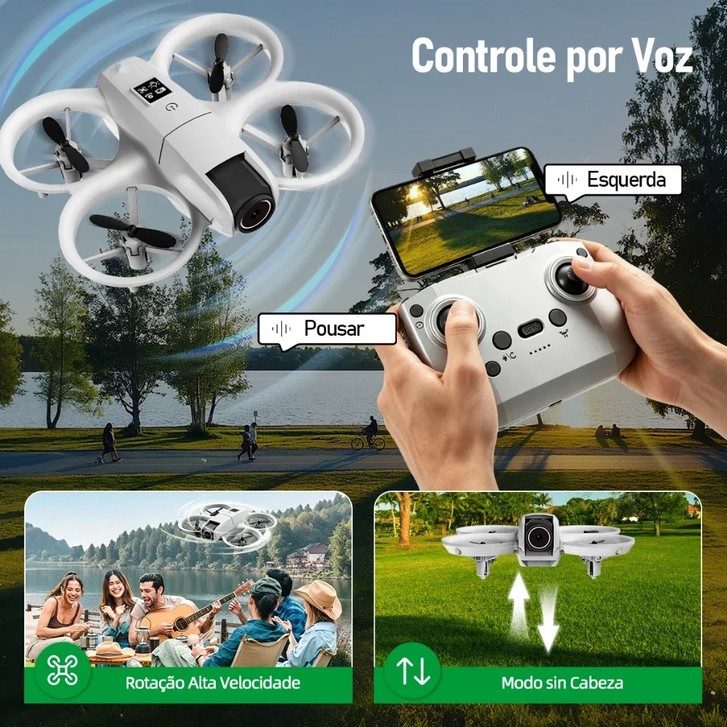 GT3 Mini Drone Brushle Quadcopter RC Drone with Professional 8K Dual Camera FPV Screen Remote Control Foldable Airplane Toy Gift