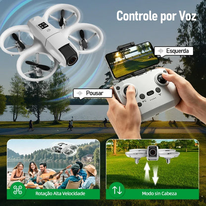 GT3 Mini Drone Brushle Quadcopter RC Drone with Professional 8K Dual Camera FPV Screen Remote Control Foldable Airplane Toy Gift