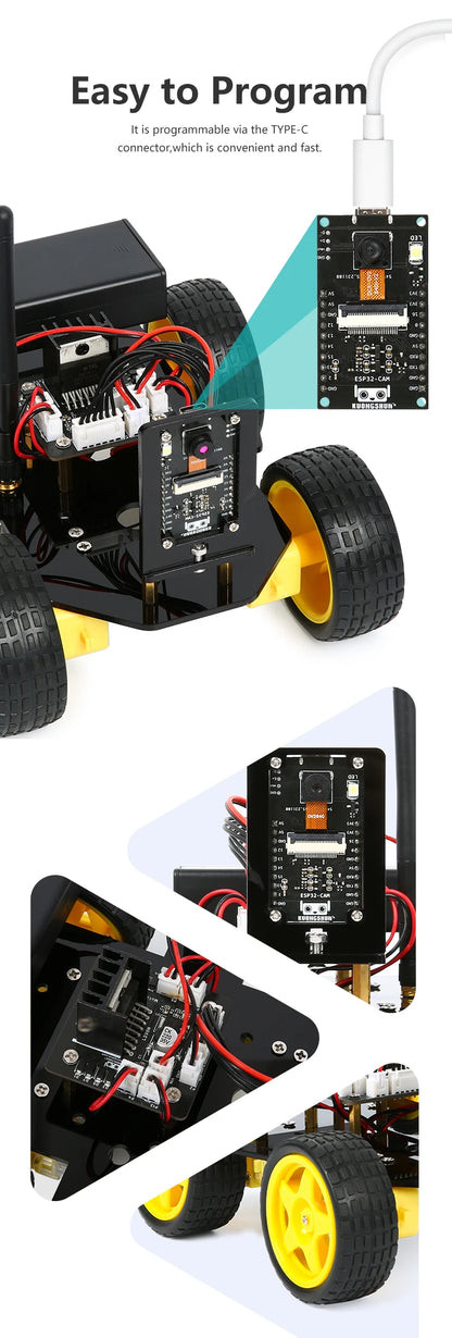 Kit de coche Robot inteligente ESP32 para proyecto de programación Arduino