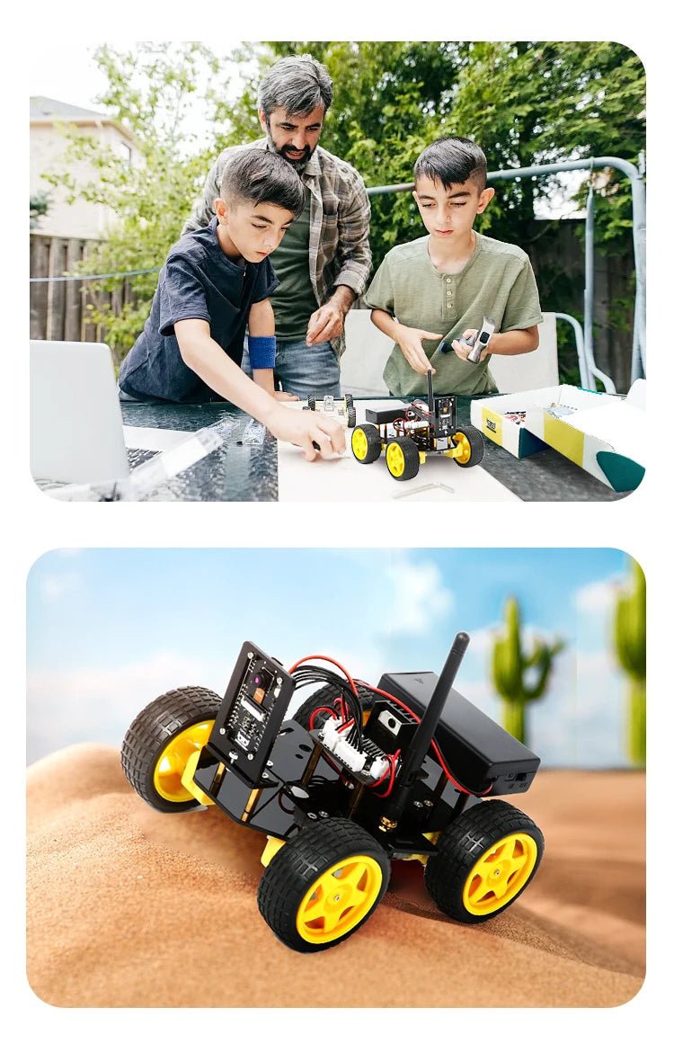 Kit de coche Robot inteligente ESP32 para proyecto de programación Arduino