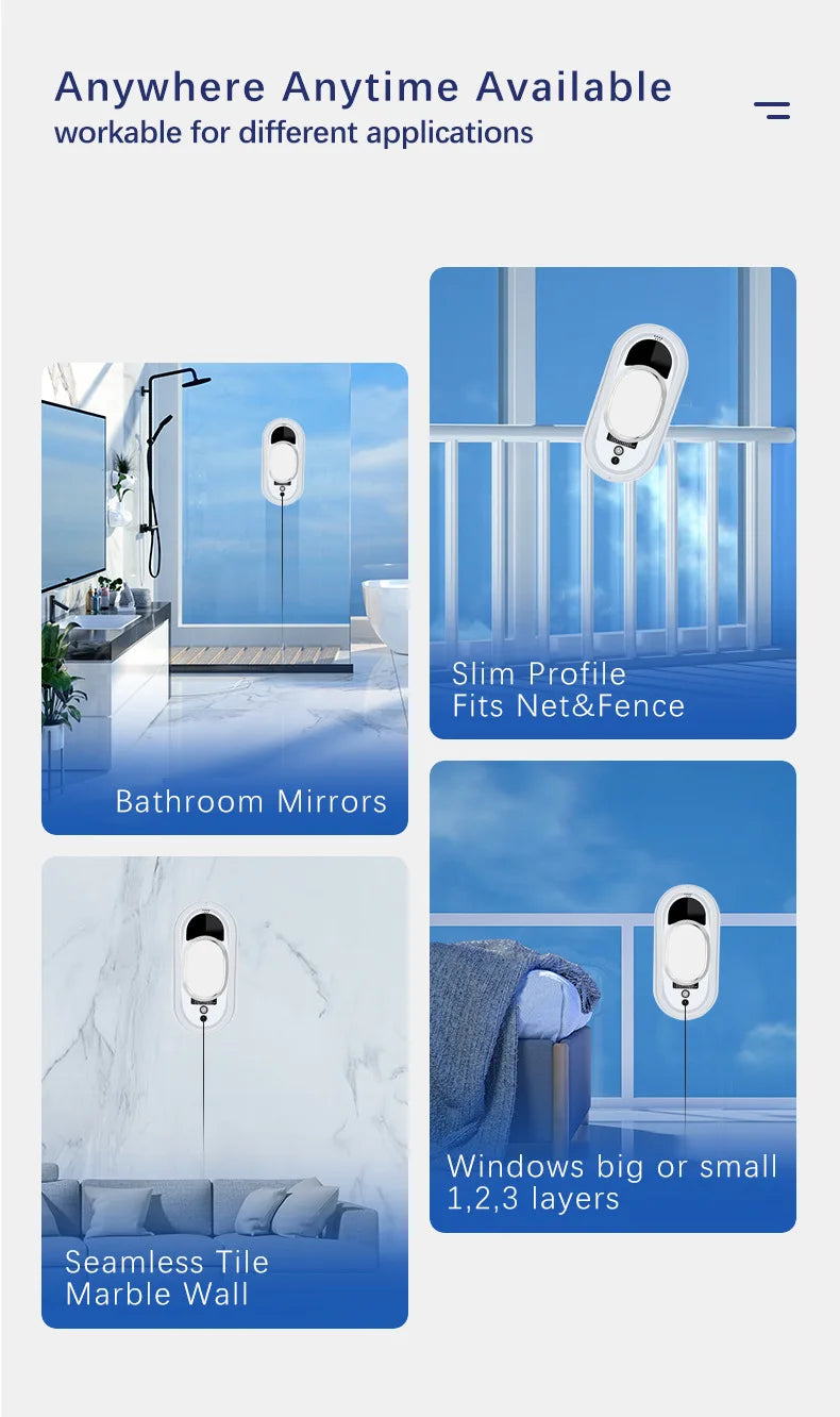 Robot limpiacristales eléctrico / Electric Window Cleaning Robot