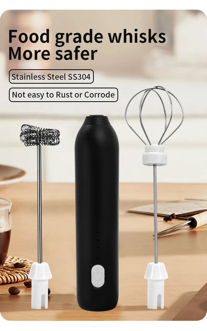 Espumador de leche eléctrico recargable - NO gastes en pilas mejor usa esta versión recargable por USB