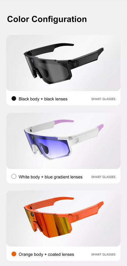 Xiaomi AI Smart Glasses ChatGPT 1080P Camera 8MP Anti-shake Cycling Video&Photo Sport Sunglasses DualMic 32GB Windproof Goggles
