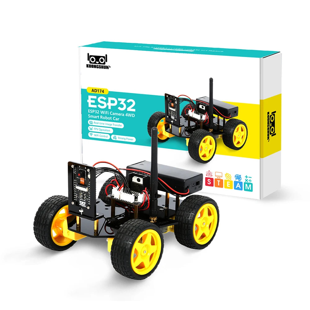 Kit de coche Robot inteligente ESP32 para proyecto de programación Arduino