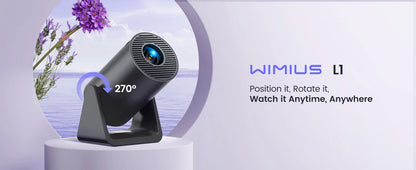 Mini proyector portátil con 270° soporte giratorio/  Home Projector Portable