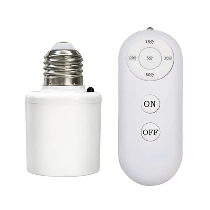 Socket E27 con Control Remoto Inalámbrico y Temporizador – 60W, 110V-220V, AXUS