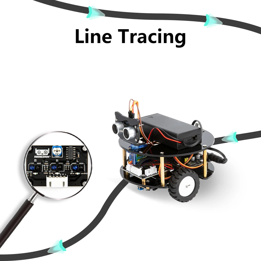 Kit de coche Robot inteligente ESP32 para proyecto de programación Arduino