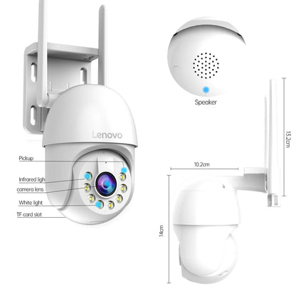 Cámara  videovigilancia de seguridad Lenovo 5MP Wifi inteligente
